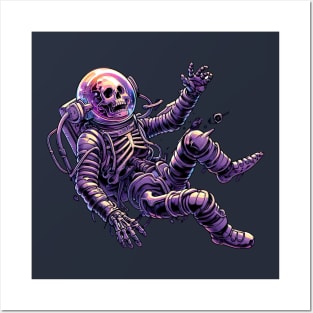 Astronaut skeleton Posters and Art